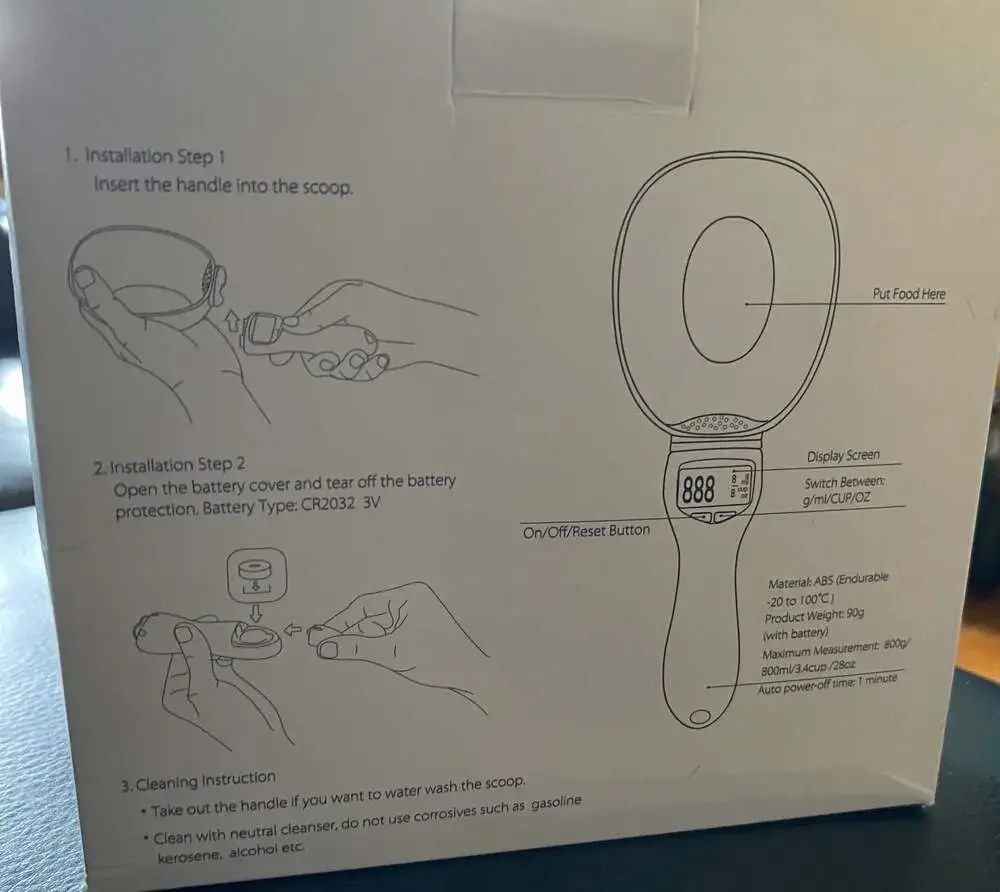 Digital Measure Spoon Scale for Pet or Human Food